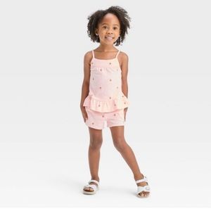 Oshkosh ruffle top and bottom set